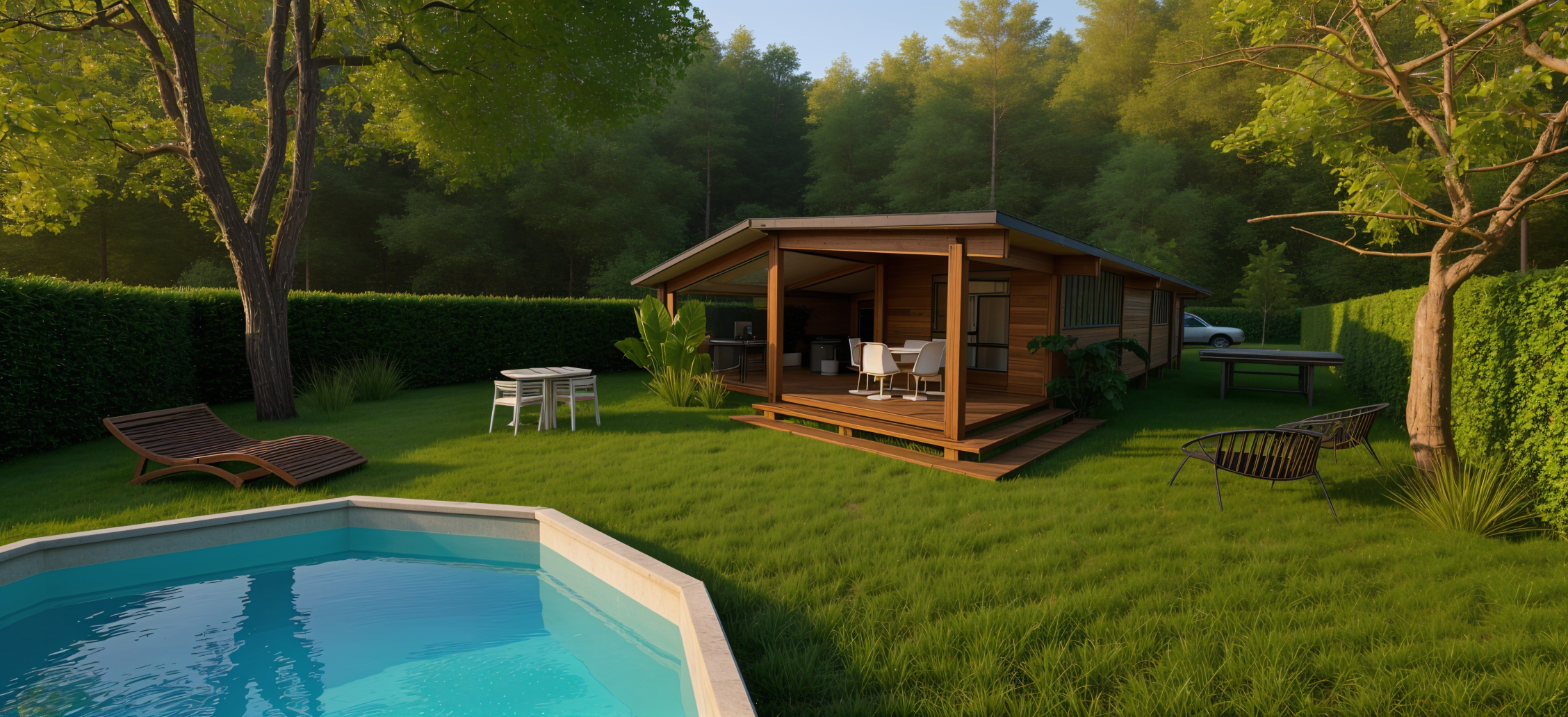 Projet : Maison Bois Avec Jardin